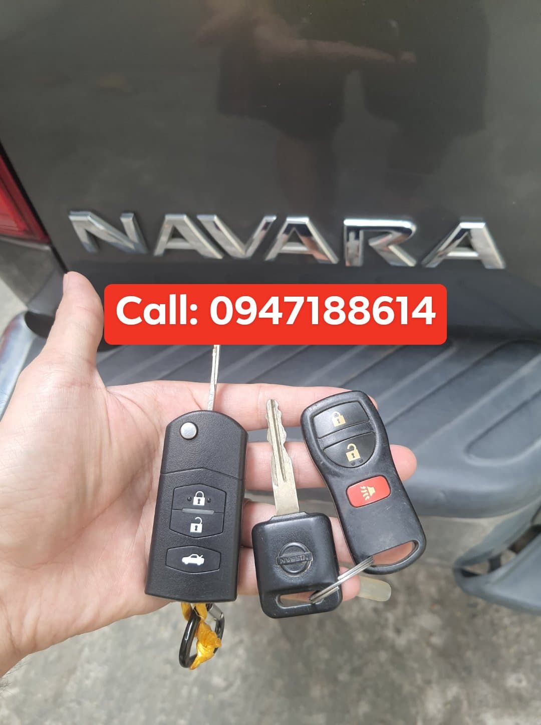 Chìa Khóa Remote Điều khiển Xe Nissan Navara